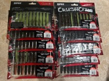 10 Packs Of Rapala Crush City Customs 3” NED BLT