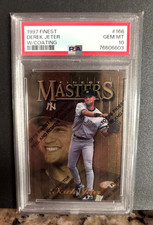 POP 22 TOPPS FINEST MASTERS GOLD JETER 1997 PSA 10 GEM MINT WITH COATING RARE SP