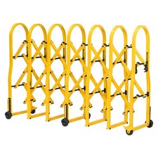 Expandable Turtle Barrier on Wheels - 2 Sizes - Yellow Safety Barrier Heavy Duty