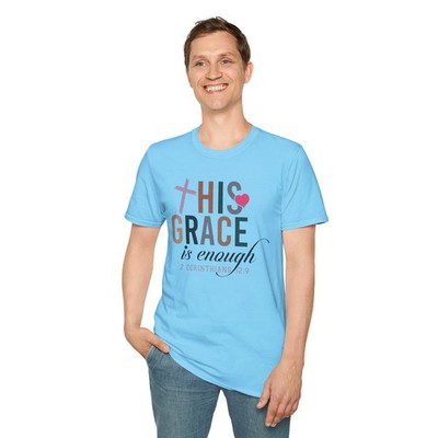 Faith-Inspired Unisex T-Shirt - His Grace is Enough, Christian Apparel, [...]