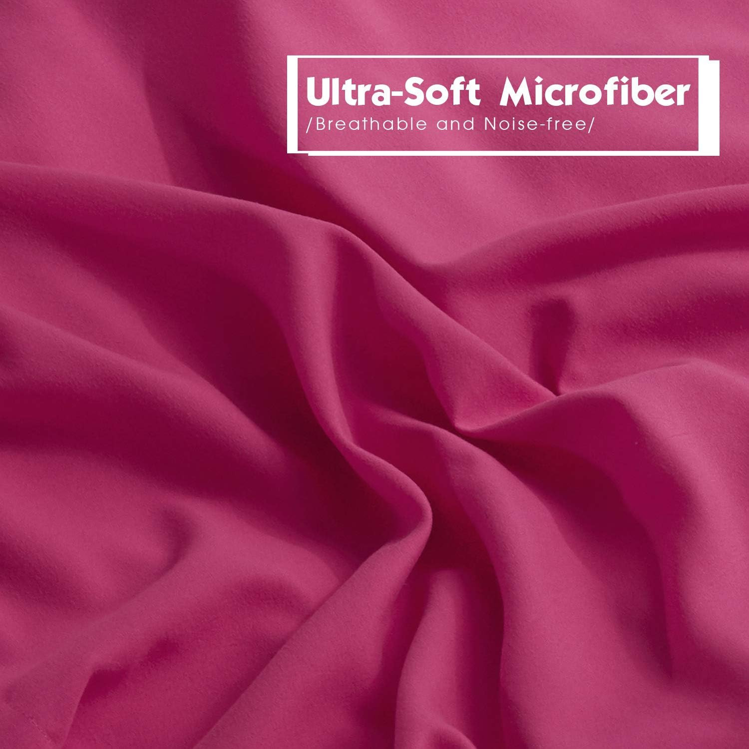 3Pc Pink Twin/Twin XL Comforter Set - All Season Reversible down Alternative Bed