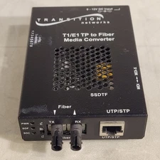 Transition Networks T1/E1 TP to Fiber Media Converter