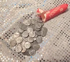 1943 STEEL LINCOLN WHEAT CENT PENNY ROLL! 50 COINS MIXED 43 & 43S! NO RUST!