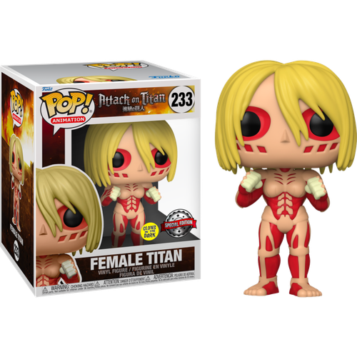 Attack on Titan Female Titan Glow in the Dark 6" Pop! Vinyl Figure #233 - Picture 1 of 3