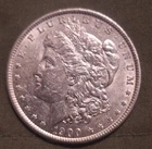 1900-P Morgan Silver Dollar - 90% SILVER - BU