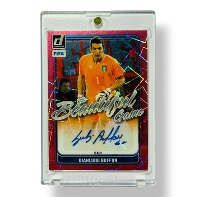 Gianluigi Buffon Auto Panini Donruss Prizm Italy Italia Autograph No PSA Card