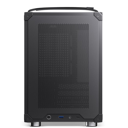 C6-ITX Black Mini ITX Handled Mesh PC Case, Simple Compact Desktop Chassis, S...