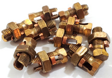 Lot of 10 Blackburn 6H3 DB Copper Split Bolt Connectors #6 AWG