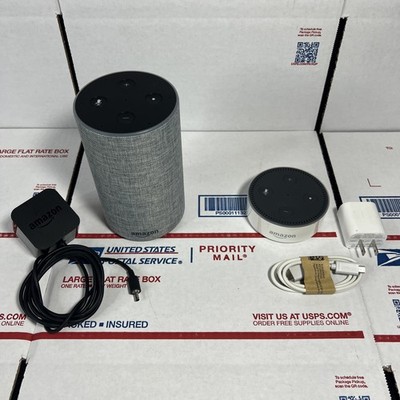 Amazon Echo (2nd Gen) Smart Speaker + Echo Dot (2nd Gen ) - SAME DAY - WARRANTY