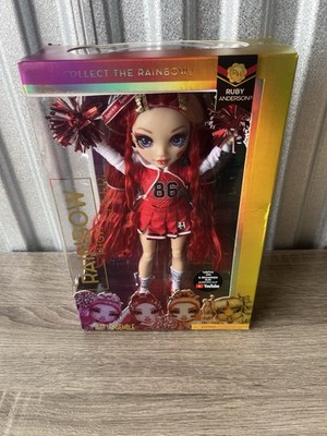 NEW Rainbow High red RUBY ANDERSON Cheer Doll Cheerleader