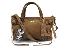NEUF SAC A MAIN ZADIG & VOLTAIRE MADISON SMALL + 2 CHARMS BANDOULIERE BAG 765€