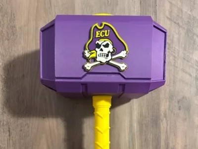 College East Carolina Pirates  themed Mjolnir Thor's Hammer