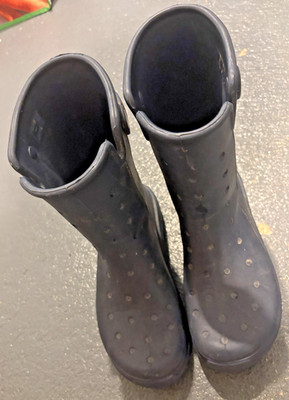 CROCS (16010) Rain Boots M/7 W/9 25cm Black