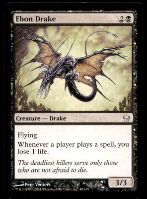 MTG Ebon Drake LP Light Play Fifth Dawn [3653]