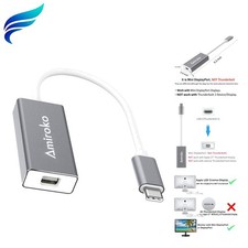USB-C to Mini DisplayPort Adapter, USB 3.1 Type C Thunderbolt 3 to Mini DP Ad...