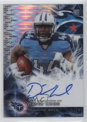 2015 Topps Platinum Rookies Pulsar Refractor 41/50 David Cobb #AR-DC Auto RC 0f8