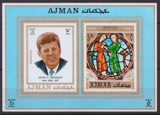AJMAN 1970  Kennedy und Gemini  Block **/MNH