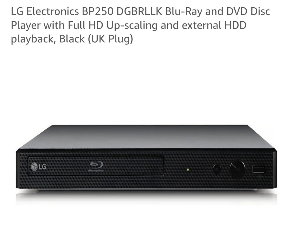 LG BP250 3D Blu-ray Player - Black for sale online | eBay UK