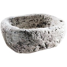 DECOGARDEN FIORIERA MORTAIO IN GRANULATO DI PIETRA ANTICA 37 X 29 X H 15 CM