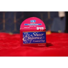 Vintage L'eggs Leggs Sheer Elegance Navy Blue Pantyhose Queen Q USA 90s Y2K NEW