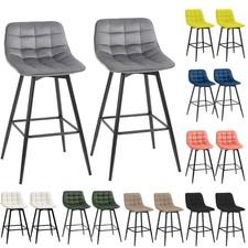 HOMCOM Set 2 Sedie Imbottite