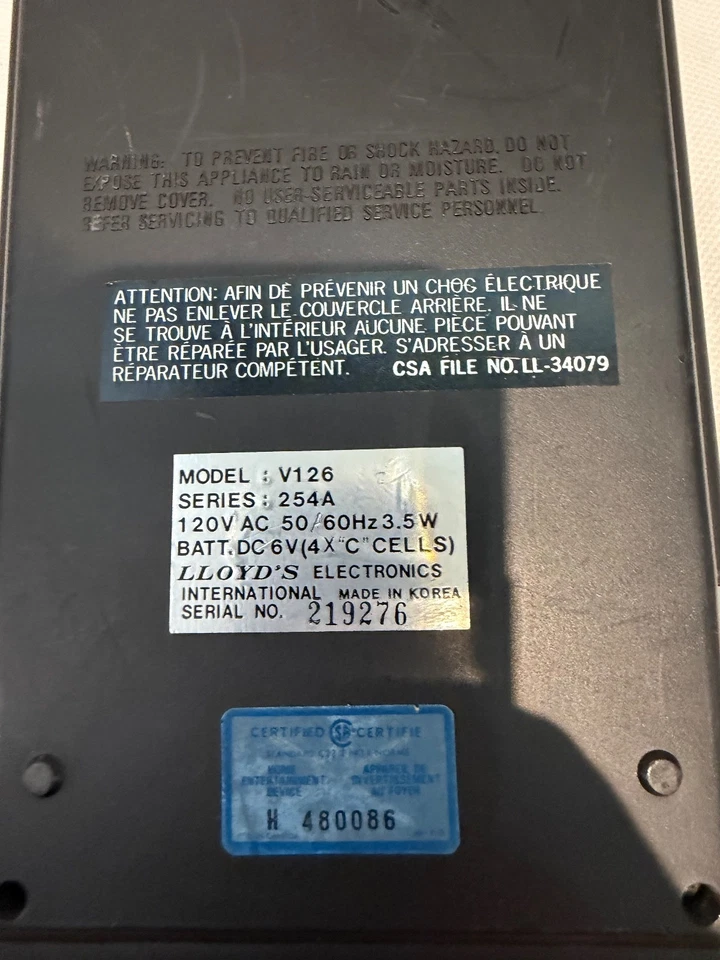 Кассетный магнитофон Lloyd's V126 — винтажный 1970-е  - Изображение 2 из 3