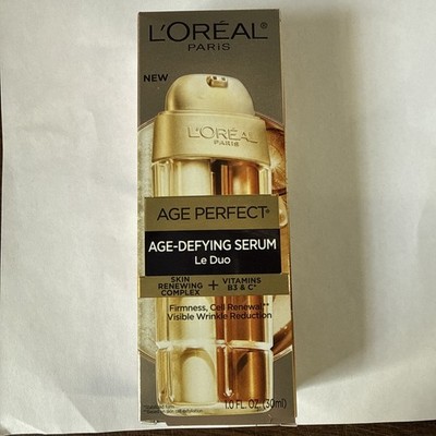 L'oreal Age Perfect Age Defying Serum Le Duo Full Sz New Original Box  2-in-1