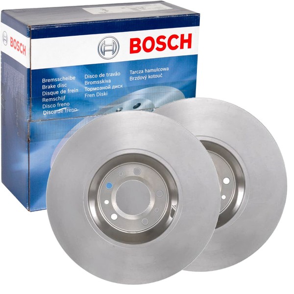 2X Bosch Bremsscheiben Ø330Mm Vorne Passend FÜR CitroËN C6 Peugeot 407 607-image