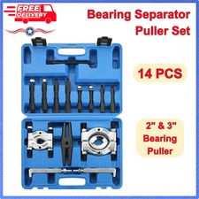 14 PCS Bearing Separator Puller Set 2" and 3" Heavy Duty 5 Ton Bearing Puller