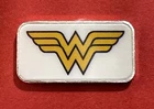 Wonder Woman Solid Silver Colorized Ingot! 1 Gram Fine .999 Pure Silver!