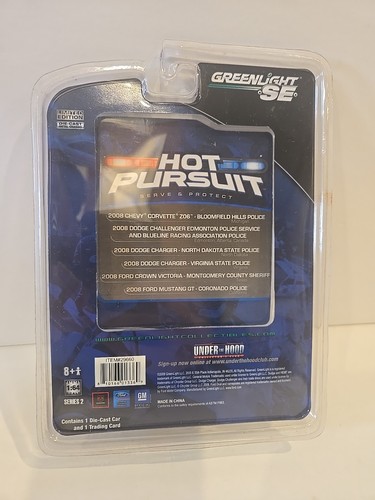 Greenlight Hot Pursuit Bloomfield Hills, Chevy Corvette GREEN MACHINE RARE! - Picture 2 of 4