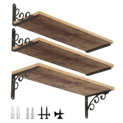 L Shelf Brackets for 10'' - 12'' Board, 9.75''- 6 Pack (For Board Depth 10''-12'')