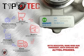 Turbolader NEU 717858-0001-9 038145702E Audi A4 1.9-2.0 Skoda  VW Passat 1.9-2.0