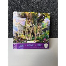 Ceaco Wolves Jigsaw Puzzle 1000 Piece Nature Scene 26.6x19 Complete