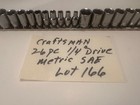New Craftsman 26 PC 1/4" DRIVE 6 POINT METRIC & SAE SOCKET SET + RAIL — photo 7