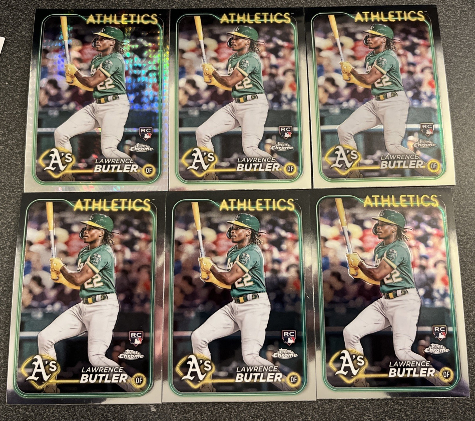 6 - 2024 Topps Chrome Lawrence Butler RC Prism Refractor Base #5