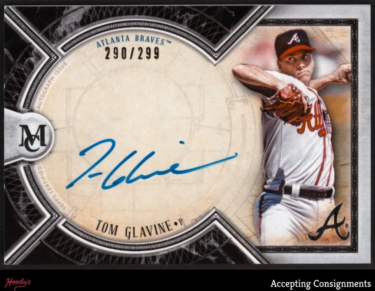 Tom Glavine trading card
