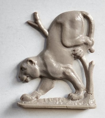 1953 Cracker Jack Toy Prize Alphabet Animal Stand Up Jaguar NOSCO  
