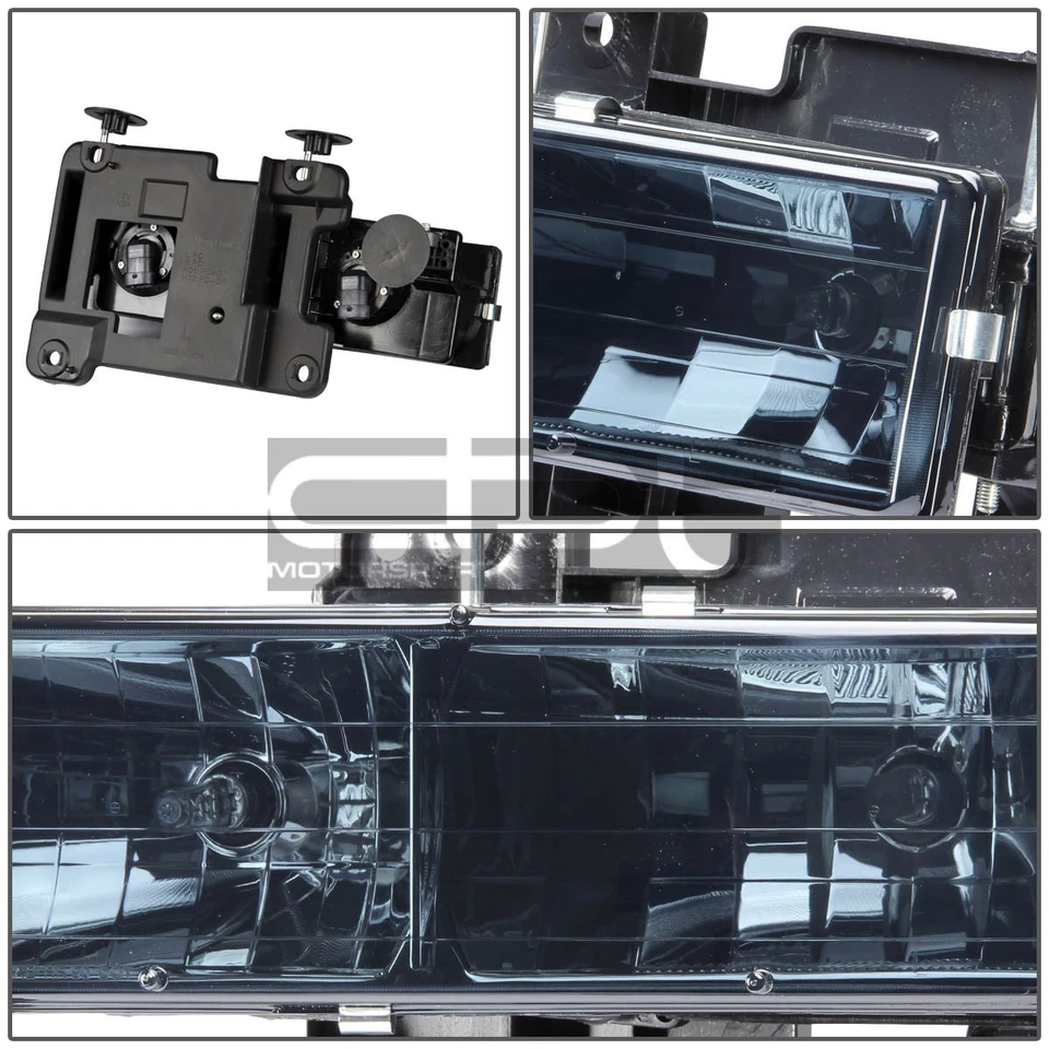 Faros delanteros con carcasa ahumada Fit 92-99 Tahoe/Yukon/Suburban SUV GMT400 Foto 2 de 2