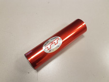 LEOVINCE 6658 FODERO VUOTO ALLUMINIO ROSSO LUCIDO SILENZIATORE SCARICO TT H.M.