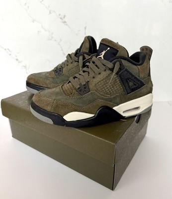 Size 4.5 - Jordan 4 SE Retro SE Craft GS - Olive with original Box