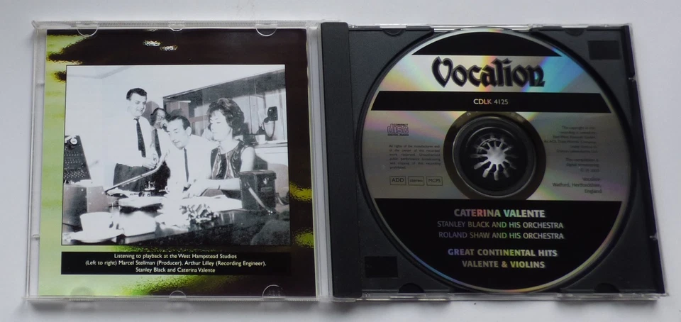 Caterina Valente - Great Continental Hits / Valente & Violins CD [2003] - Image 2 of 4