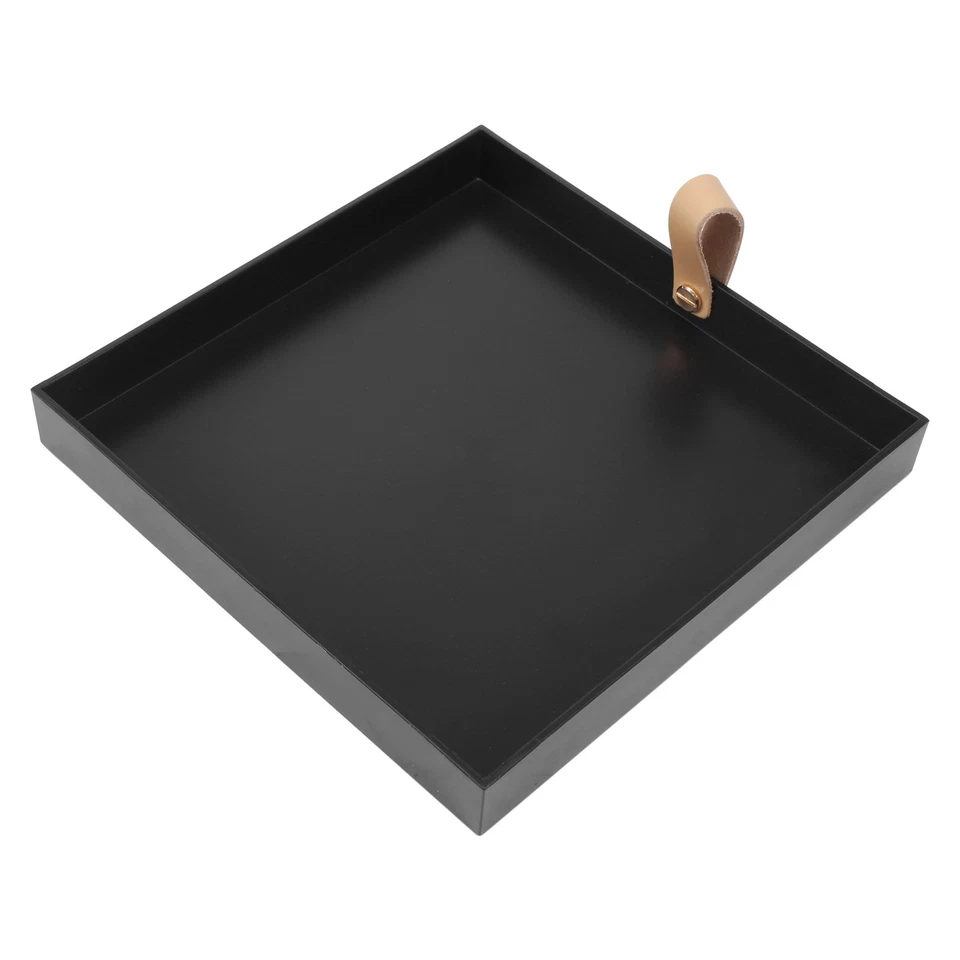 2X(Kreatives Quadratisches PU Leder Servier Tablett Dekorativer Teller Kosm4305