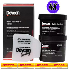4X DEVCON 10110 PLASTIC STEEL PUTTY A 1 lb. Kit New Sealant -FAST DHL EXPRESS