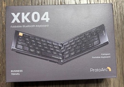 ProtoArc XK04 Foldable Bluetooth Keyboard Portable Travel Multi-Device Keyboard