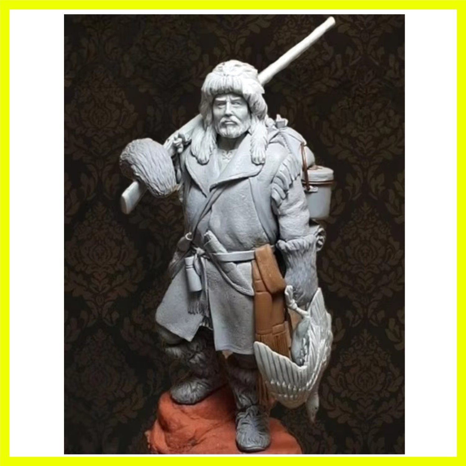 1/24 Scale Die-Cast Resin Figure Model Kit Mountain Man Hobby Miniature Toys ...