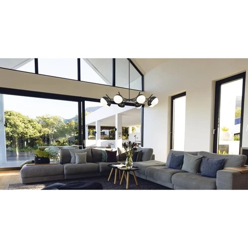 Z-Lite 7517-8MB Realm Sphere Chandelier Matte Black - Picture 2 of 8