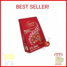 LINDOR Milk Chocolate Candy Truffles, Milk Chocolate with Melting Truffle Center