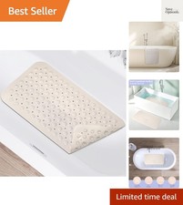 Non Slip Shower Mats for Inside Shower 15 x 27.5 Inch, TPE Bathtub Mat Non-Sl...