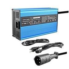 Abakoo 48V 15A Battery Charger for Club Car Golf Cart, with 3 Pin Round Plug,